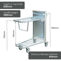 Self Levelling Shelf Trolley