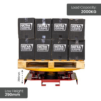 Powder Coated Spring Pallet Elevator with Pallet Truck Base
