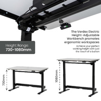 Electric Height-Adjustable Workbenches (1200x750mm)