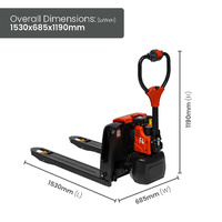 Verdex Electric Pallet Truck - 1.5 Tonne