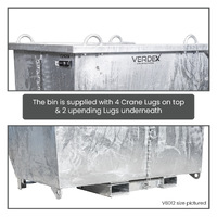 Forklift Tipping Bins - 950L, 1250L, 1850L