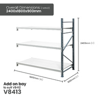 Heavy Duty Steel Longspan Shelving (900mm Deep)