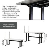 Electric Height-Adjustable Workbenches with Side Panel Kit (1800x900mm)