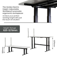 Electric Height-Adjustable Workbenches with Side Panel Kit (2400x900mm)