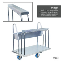 Transport Trolley with Storage Tray (Polyurethane Castors)