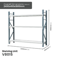 Heavy Duty Steel Longspan Shelving (450mm Deep)