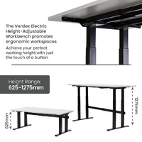 Electric Height-Adjustable Workbenches (1800x900mm)