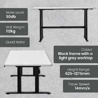 Electric Height-Adjustable Workbenches (2400x900mm)