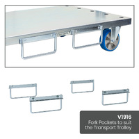 Transport Trolley with Storage Tray (Polyurethane Castors)