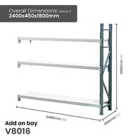 Heavy Duty Steel Longspan Shelving (450mm Deep)