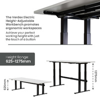 Electric Height-Adjustable Workbenches (2400x900mm)