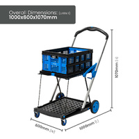 V-Cart Folding Plastic and Aluminium Trolley