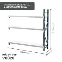 Heavy Duty Steel Longspan Shelving (450mm Deep)