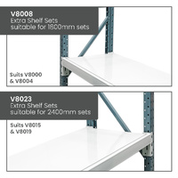 Heavy Duty Steel Longspan Shelving (450mm Deep)