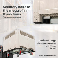 Plastic Mega Bins & Rotator Base to suit