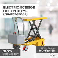 Electric Scissor lift Trolley 500x850 (300kg Capacity)