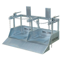 Double Wheelie Bin Tipper Forklift Attachment