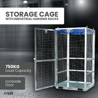Storage Cage with Rigging Racks