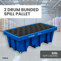 2 Drum Bunded Spill Pallet