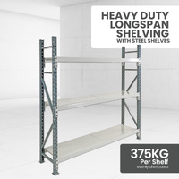 Heavy Duty Steel Longspan Shelving (450mm Deep)