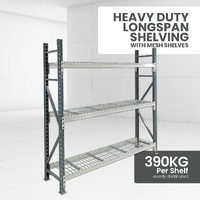 Heavy Duty Longspan Shelving - Mesh 1800mm wide