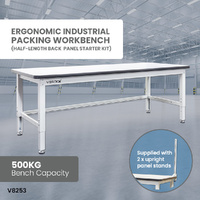 Ergonomic Industrial Packing Workbench (Half-Length Panel Starter Kit)