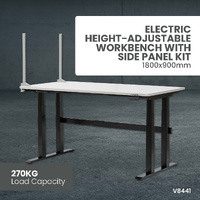 Electric Height-Adjustable Workbenches with Side Panel Kit (1800x900mm)