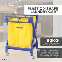 Plastic X Shape Laundry Cart