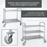 3 Tier Stainless Steel Utility Cart