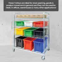 1910 Series - Fully Lockable Cage Trolley with Doors and Roof
