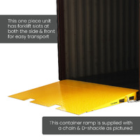 8 Tonne Capacity 1 Piece Container Ramp