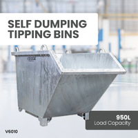 Forklift Tipping Bins - 950L, 1250L, 1850L