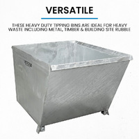 Forklift Tipping Bin - 1100L (with Release Mechanism) 