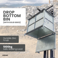 1500L Drop Bottom Bin (solid sides)