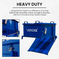 500L Drop Bottom Bin (Solid Sides)
