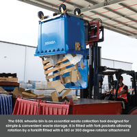 660L Wheelie Bin with Rotator Base