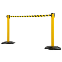 Outdoor Single Belt Barrier Post (with 10M Belt)