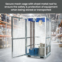 Storage Cage with Rigging Racks