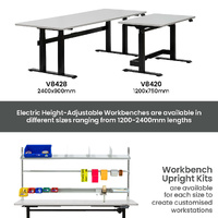 Electric Height-Adjustable Workbenches (1200x750mm)