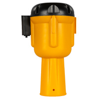 Cone Top 10m Retractable Barrier - Black/Yellow