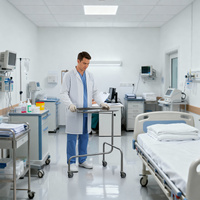 Instrument/Table Trolley (with high base)