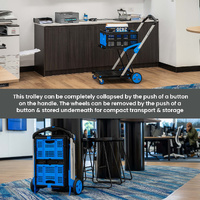 V-Cart Folding Plastic and Aluminium Trolley