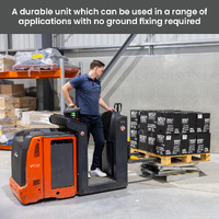 Galvanised Spring Pallet Elevator with Pallet Truck Base