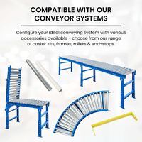 90 Deg Curve Conveyor Kit with Steel Rollers - 600mm wide