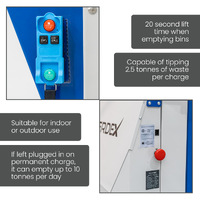 Battery Electric Wheelie Bin Tipper