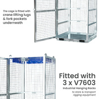 Storage Cage with Rigging Racks