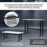 Electric Height-Adjustable Workbenches (1800x900mm)