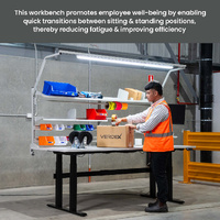 Electric Height-Adjustable Workbenches (2400x900mm)
