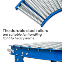 90 Deg Curve Conveyor Kit with Steel Rollers - 600mm wide