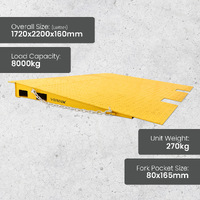 8 Tonne Capacity 1 Piece Container Ramp